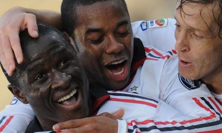 Strasser con Robinho e Ambrosini