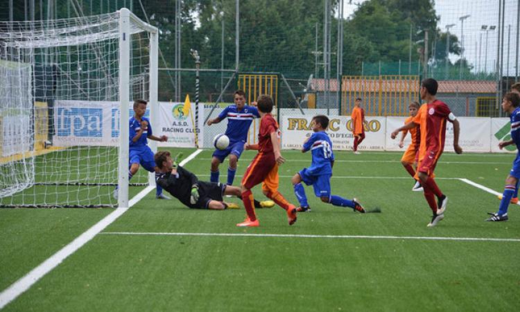 Una fase del match tra Sampdoria e Galatasaray