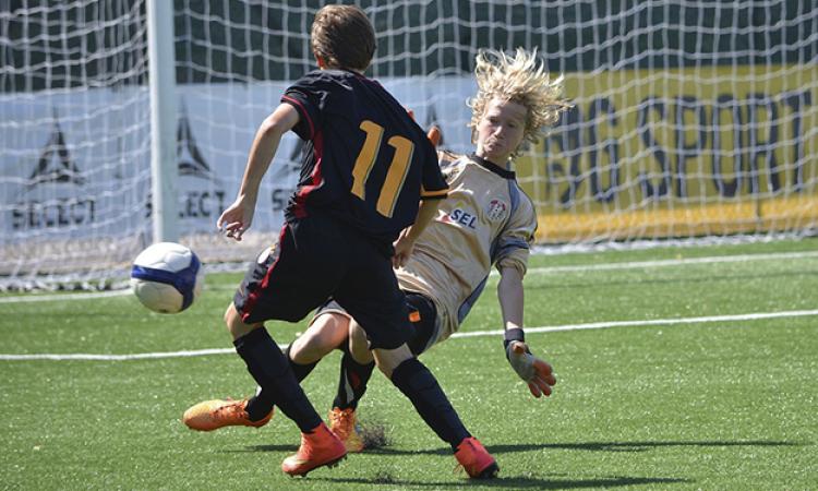 Uno scatto dal match