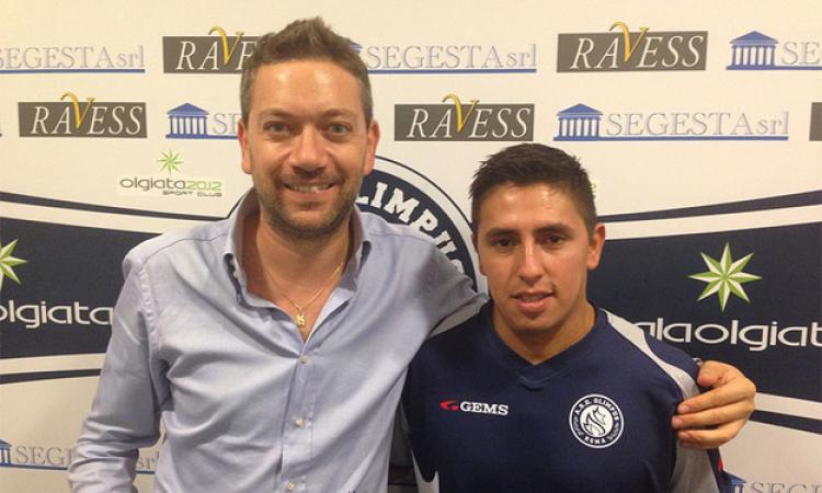 Il presidente Andrea Verde e Oscar Velazquez