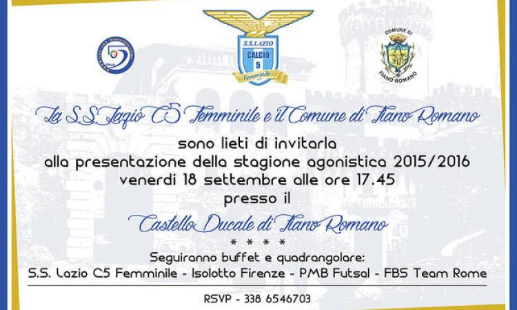 Il 18 a Fiano Romano si presenta la Lazio Femminile
