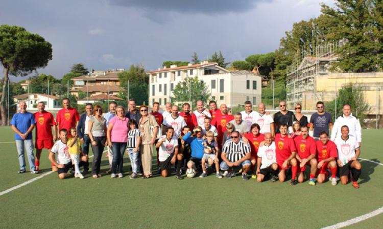La foto di gruppo prima del match