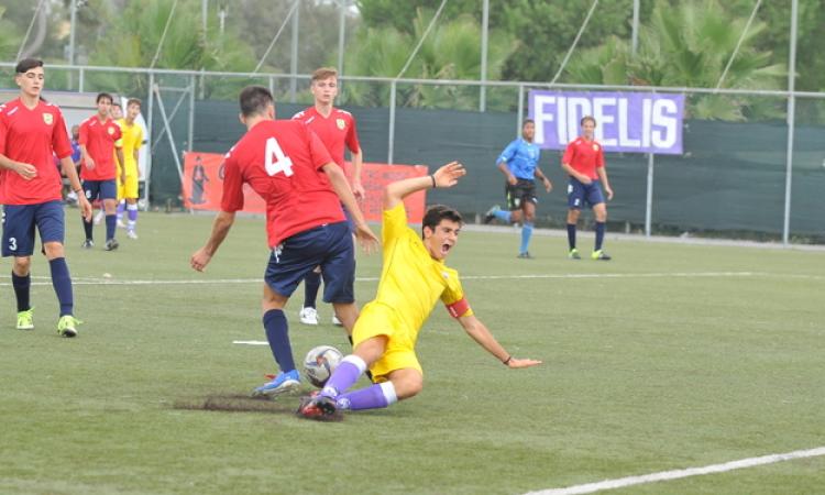 Un'immagine di gioco del match Ostiamare - Pro Calcio Tor Sapienza FOTO LAURA DEL GOBBO