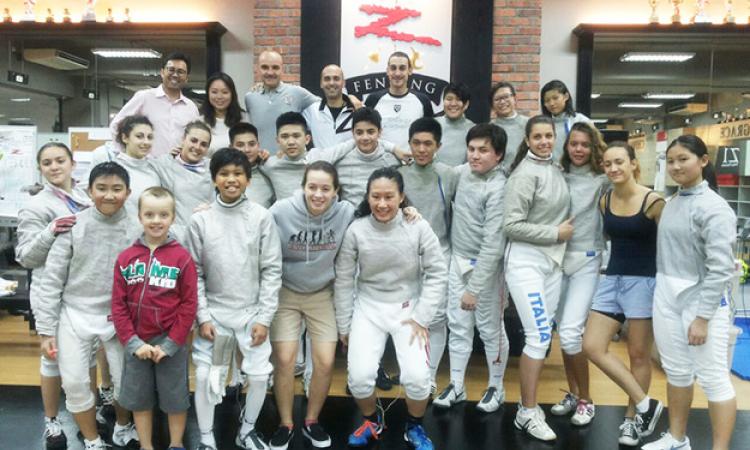 Lazio e gli ZFencers insieme a Singapore nel fencing camp 