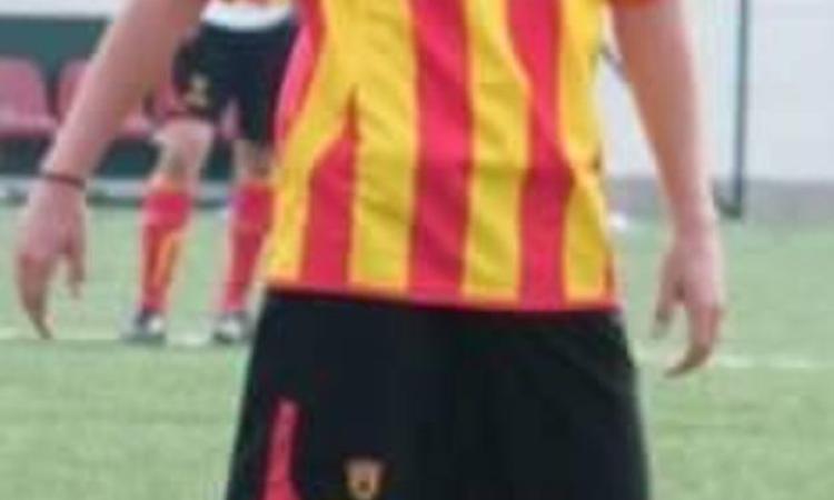 Massardi con la maglia del Benevento