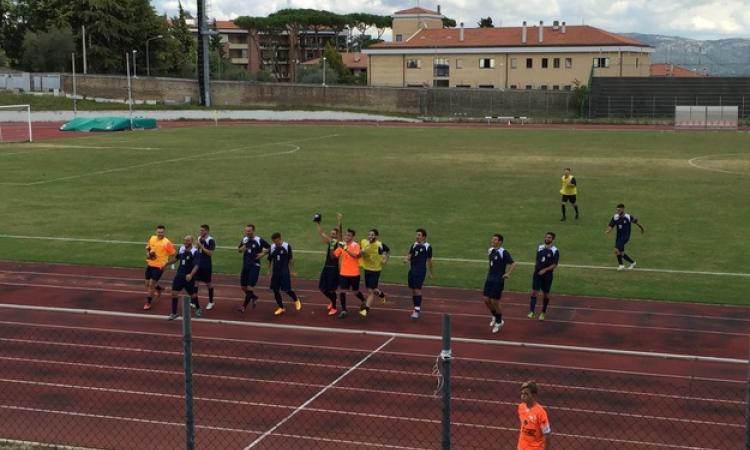 La festa dell'Unipomezia a fine partita
