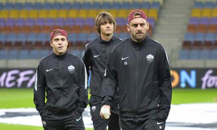Di Livio e Soleri insieme a De Rossi a Borisov ©asroma.it