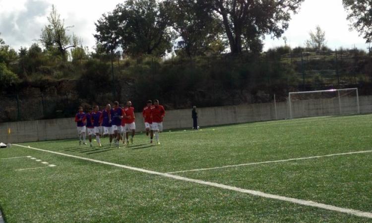 Il riscaldamento del Calcio Sezze