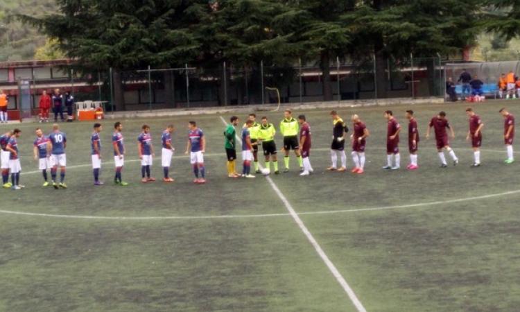 Le due squadre all'avvio