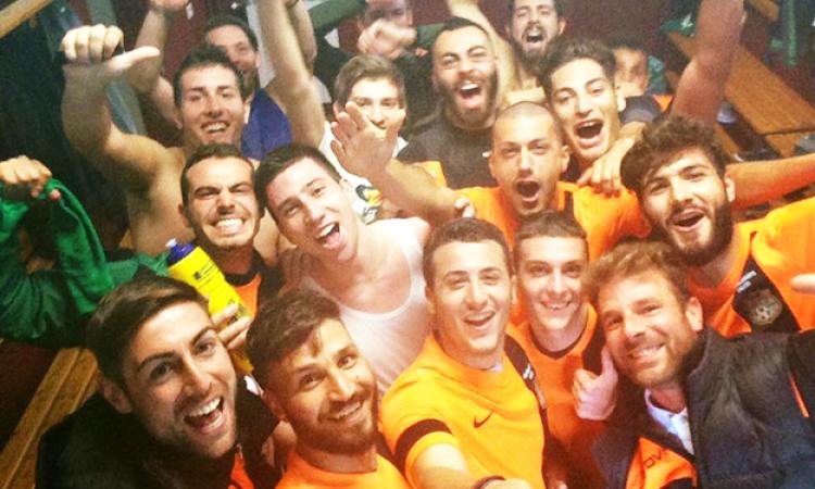 Selfie negli spogliatoi per il Praeneste