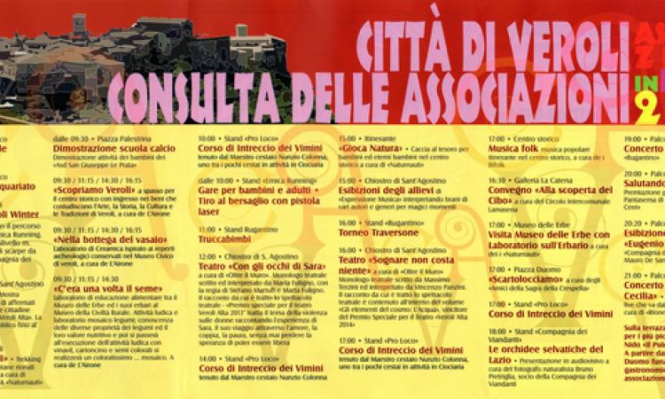 L’evento "Associazioni in festa" illumina il fine settimana verolano