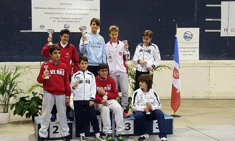 Viorel Fioravanti 1° classificato Lazio Scherma