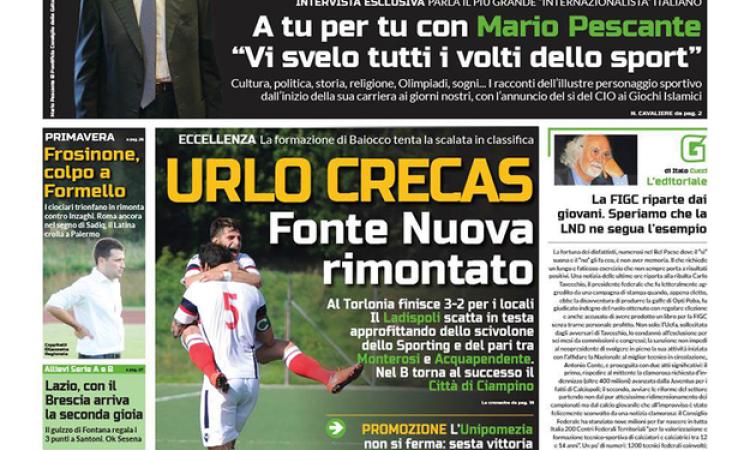 La nostra prima pagina uscita in edicola