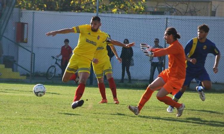 Forcina contro il Guidonia (foto Fiumicino Calcio)