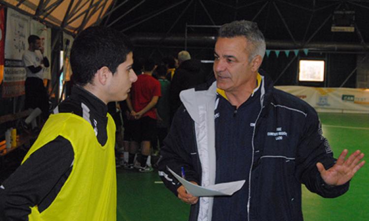 Mister Salvatore Corsaletti al lavoro il 23 con la sua Juniores