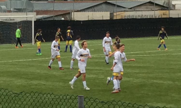 L'esultanza dell'Urbe dopo il gol di Nuzzo
