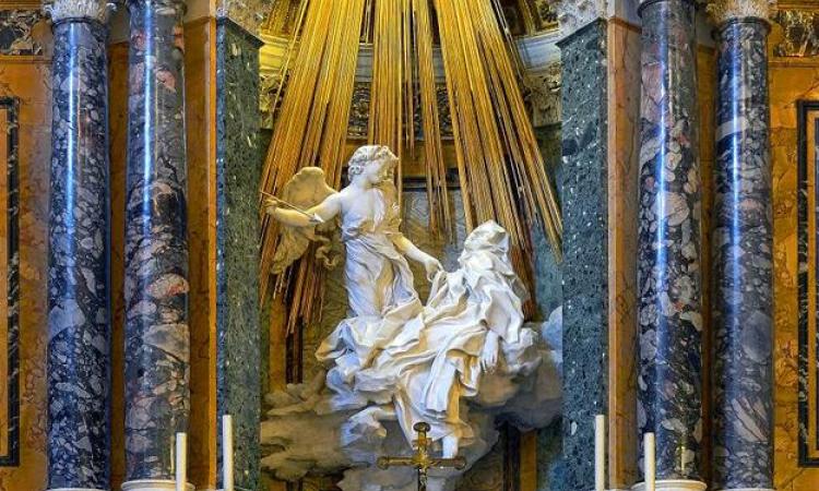 Un'immagine recente della berniniana &quot;Estasi di Santa Teresa&quot;