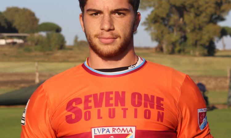 Gabriele Bolletta con la maglia della Lupa Roma