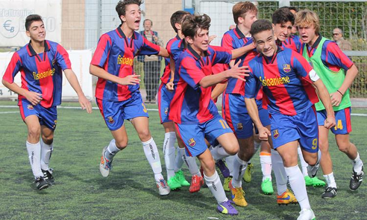 Un'esultanza del gruppo blaugrana ©Mirna De Cesaris