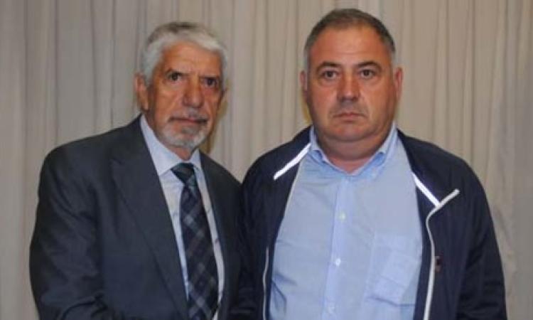 A sinistra Nello De Nicola con il presidente Pezone