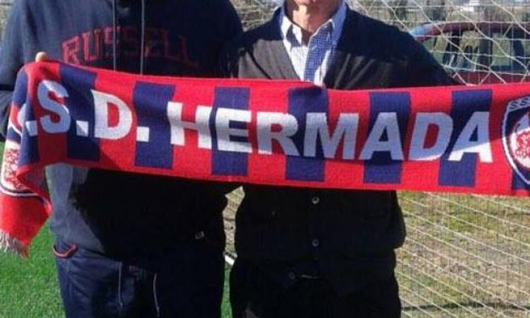 Matrone (a sinistra) con il responsabile Racioppoli