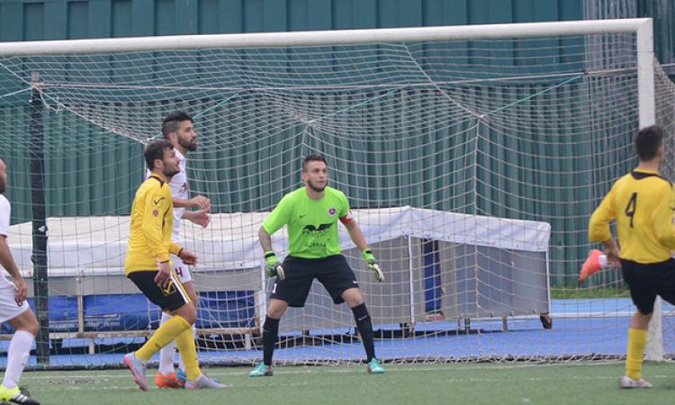 Matteo Santi durante il match con il Real Colosseum
