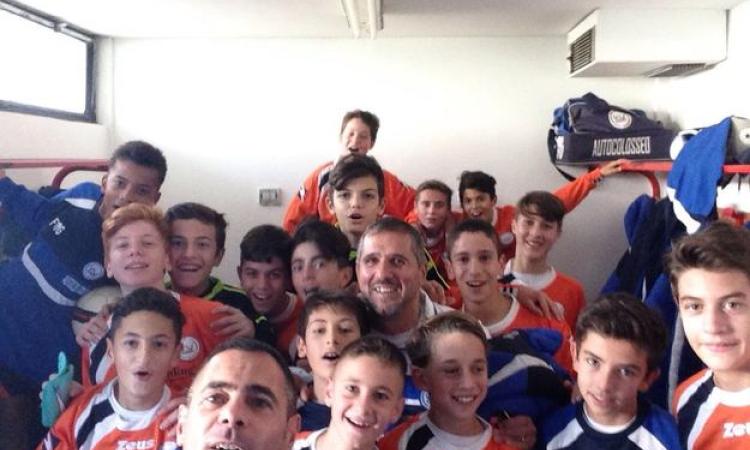 I ragazzi del Dabliu a fine partita
