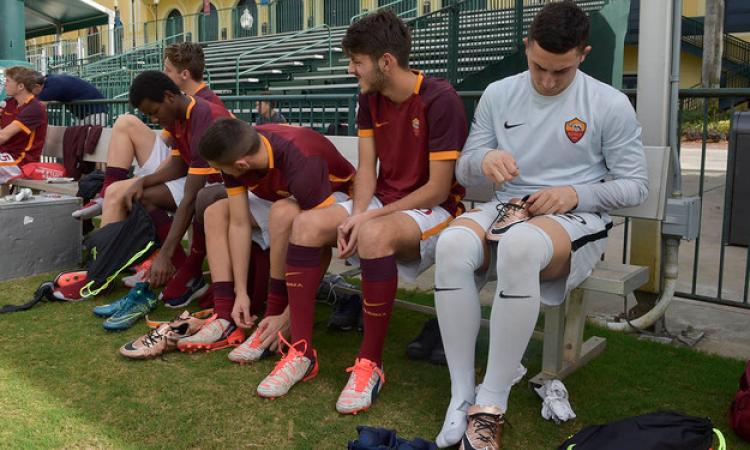 Diallo (a sinistra) negli USA con la Roma ©asroma.it