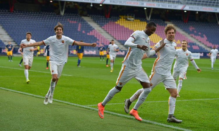 Gol di Sadiq: esulta la Roma ©asroma.it