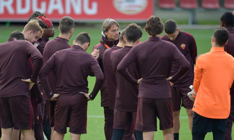 De Rossi e la Roma ad Eindhoven ©asroma.it