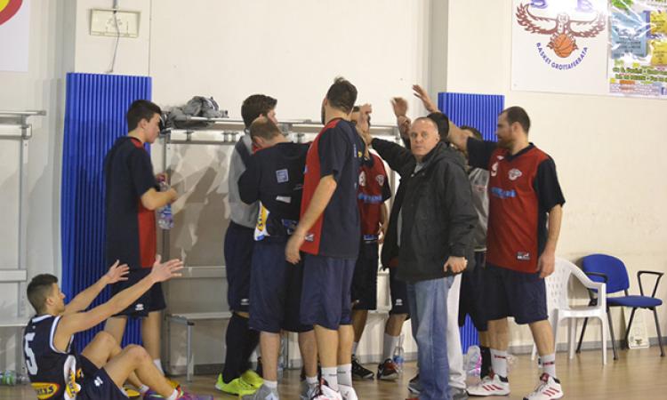 Il Grottaferrata durante il match col Bracciano