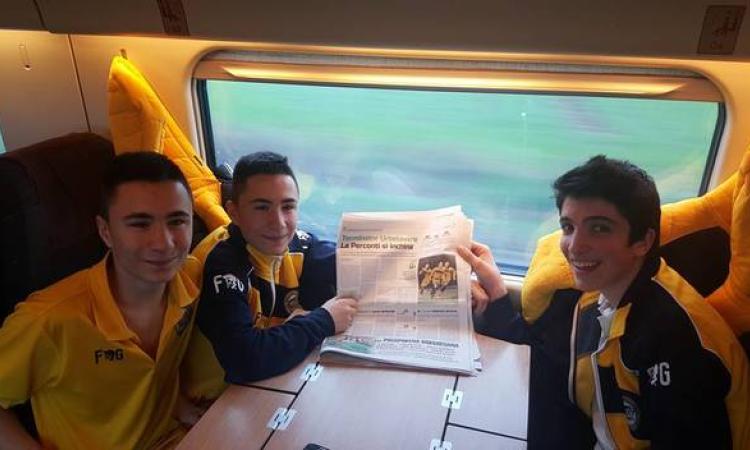 I Marras e Lombardi in treno con il nostro giornale