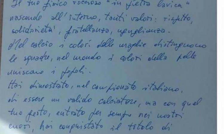 La lettera (FotocFacebook)