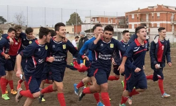 Il San Michele esulta dopo la vittoria col Sezze(©San Michele calcio/Facebook) 