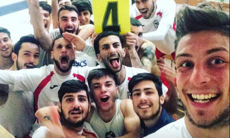 Audace: selfie a fine gara negli spogliatoi (foto ©Facebook)