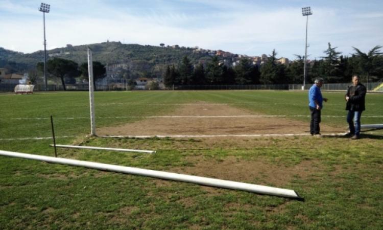 La porta del Tasciotti completamente distrutta