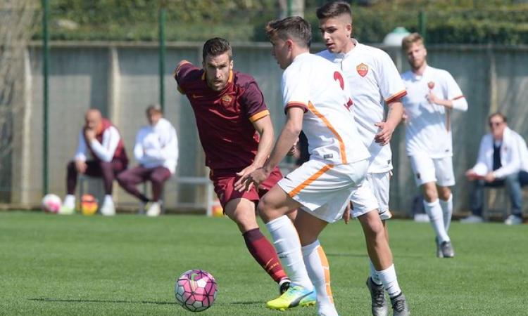 Strootman contro Pellegrini e Vasco ©asroma.it
