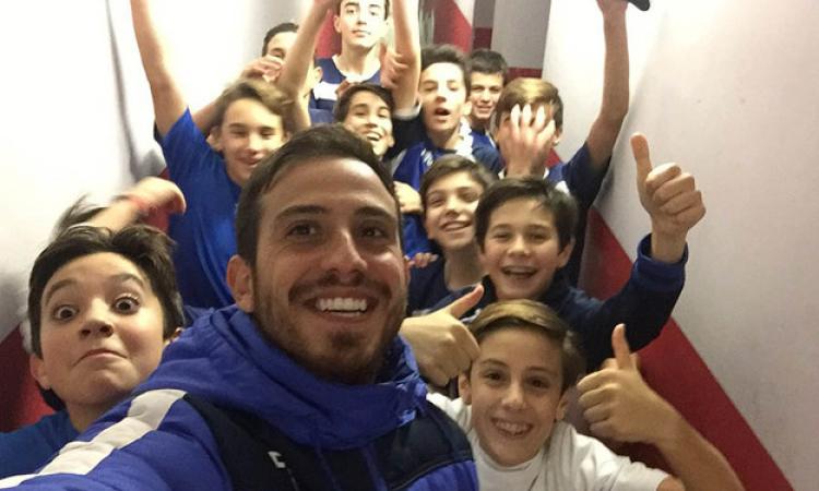 Valeio Poloni con i suoi ragazzi