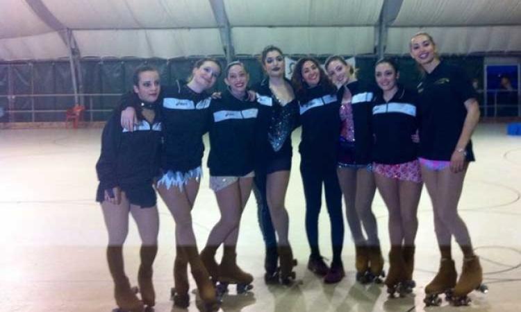 Alcune atlete dello Skating Frascati presenti al camp provinciale