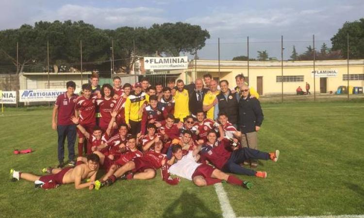 La festa a fine gara ©facebook/Trastevere Calcio