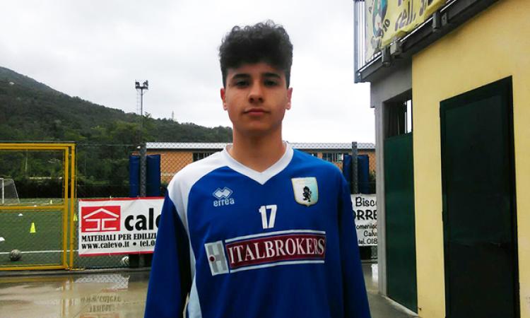 Muscariello con la maglia dell&amp;apos;Entella
