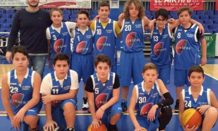 La formazione del Basket Colonna al completo