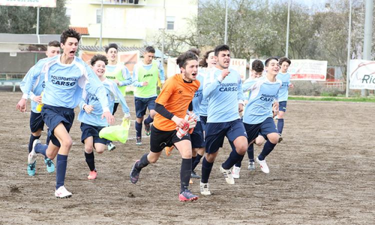Esultanza della Polisportiva Carso (foto ©Lori)