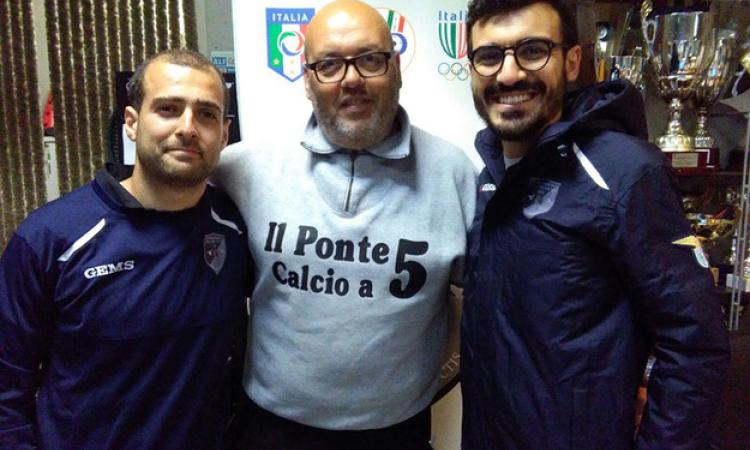 Da sinistra mister D&amp;apos;Ovidio, il ds Gattarelli e mister Ciaravolo
