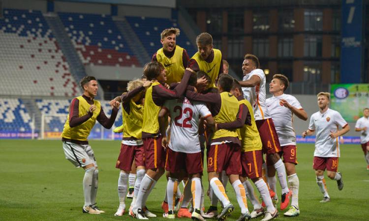 L&amp;apos;esultanza della Roma ©asroma.it