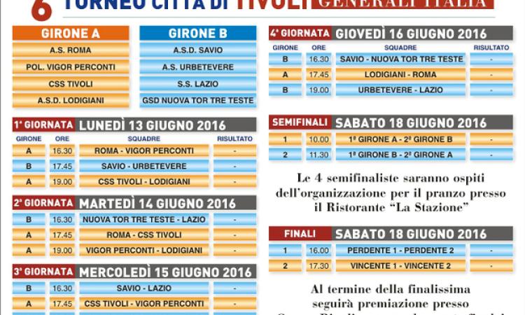 L&amp;apos;intero programma del torneo
