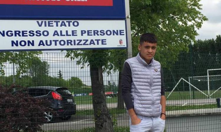 Varano presso il centro sportivo del Bologna (Foto©Facebook)