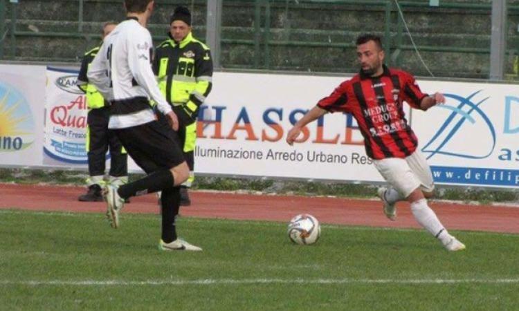 Danilo Scibilia con la maglia del Città di Nocera