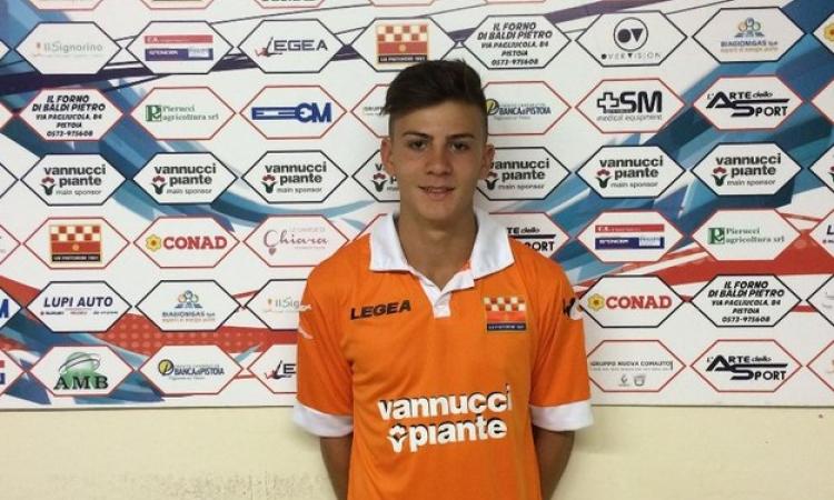 Aldrighetti con la maglia della Pistoiese