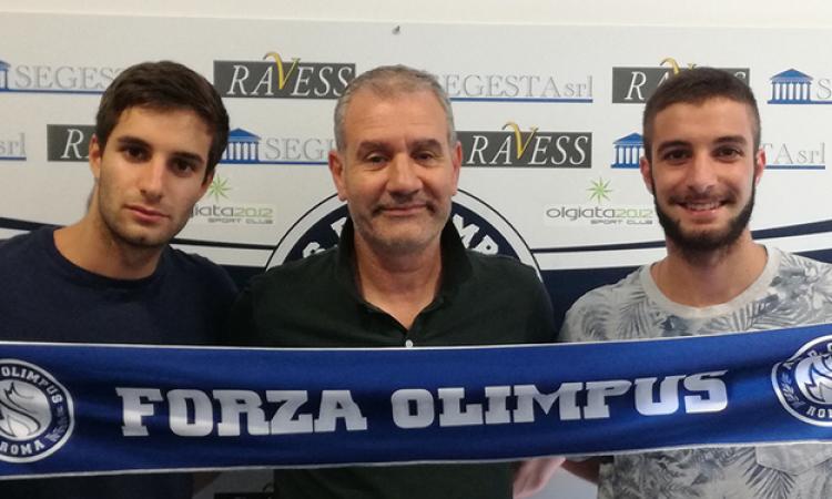 I gemelli Pizzoli ai lati del presidente